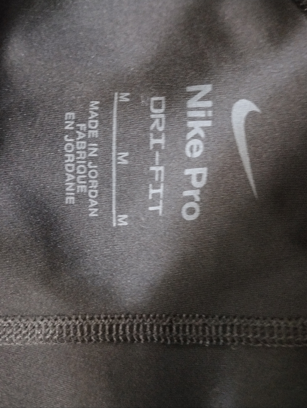 Nike Women’s Pro Mid-Rise Leggings CZ9779 010 Black Size M - Picture 5 of 9